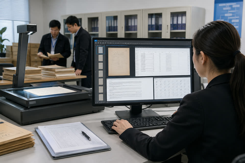 数字化验收最怕“页数对了”:抽检记录必须能回到原图